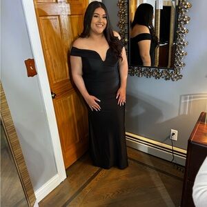 Elegant Black Off-Shoulder Dress